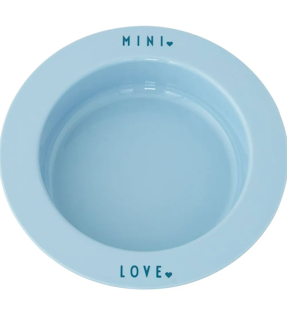 Tallerkener-Design Letters Dyb Tallerken - Mini Favourite - Light Blue