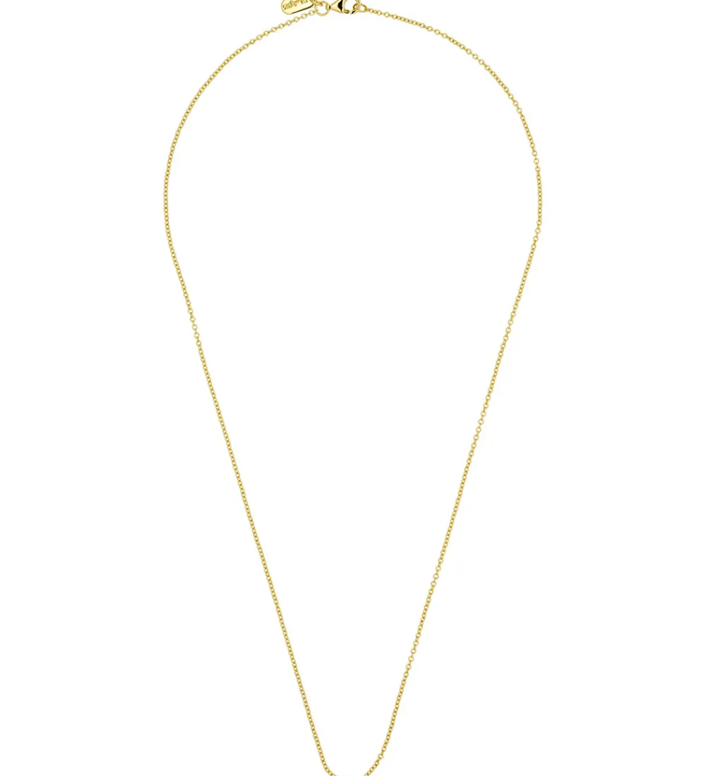 Smykker-Design Letters Halskæde - 40 cm - Guldbelagt