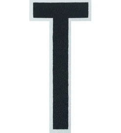 Bogstaver|Mobilcovers-Design Letters Klistermærke - Mobil - T - 5cm - Black