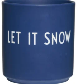 Kop Og Tudekop-Design Letters Kop - Favourite - Let It Snow - Midnight Blue