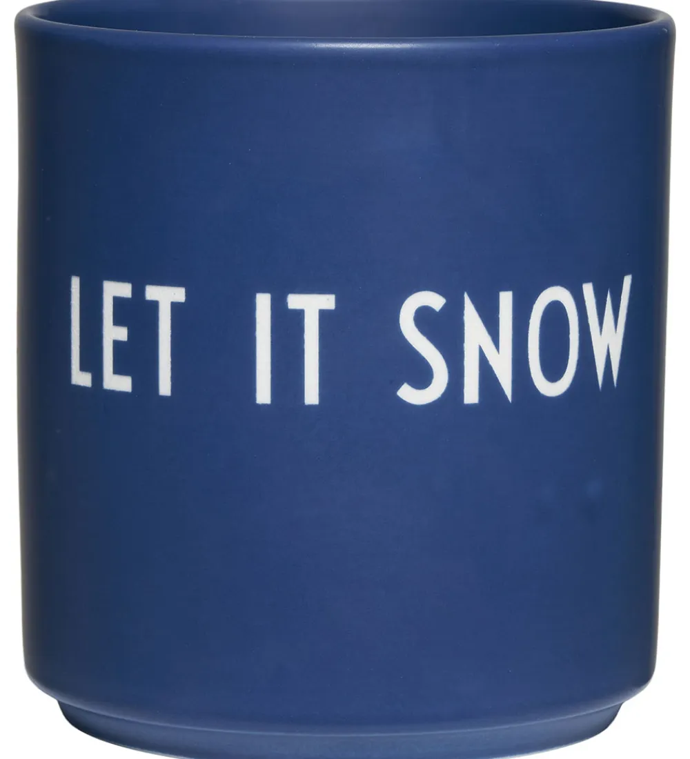 Kop Og Tudekop-Design Letters Kop - Favourite - Let It Snow - Midnight Blue