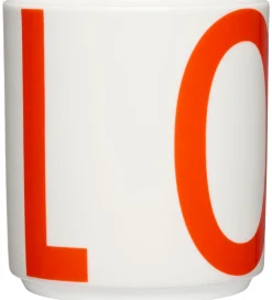 Design Letters Spisetid|Kop Og Tudekop*Kop - XL Vintage ABC - Love - Cherry Tomato