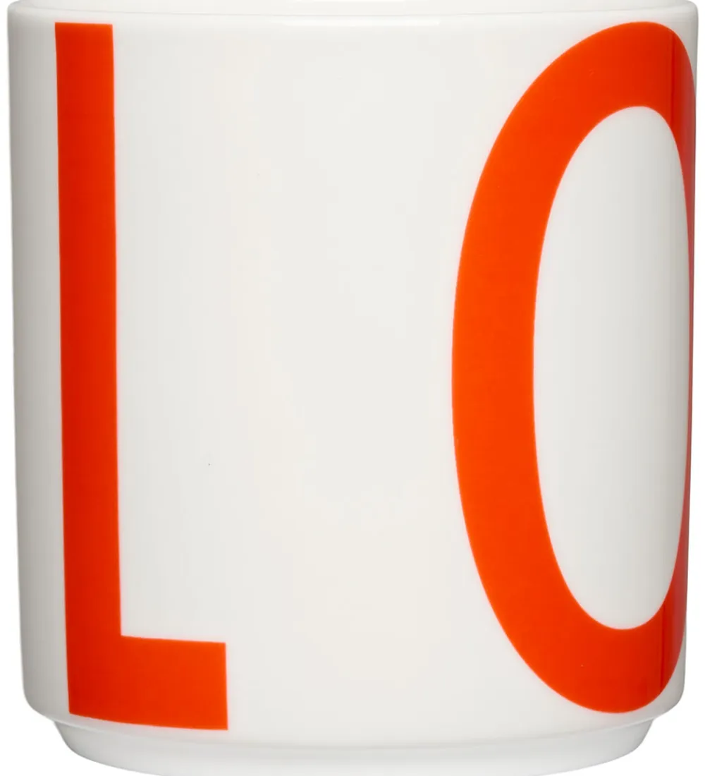 Design Letters Spisetid|Kop Og Tudekop*Kop - XL Vintage ABC - Love - Cherry Tomato