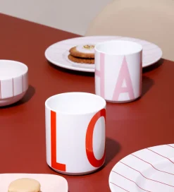 Design Letters Spisetid|Kop Og Tudekop*Kop - XL Vintage ABC - Love - Cherry Tomato