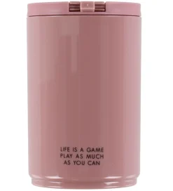 Design Letters Termoflasker|Kop Og Tudekop*Kop m. Sugerør - Travel - 330 ml - Rosa