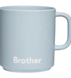Kop Og Tudekop-Design Letters Krus - Favourite - Brother - Light Blue