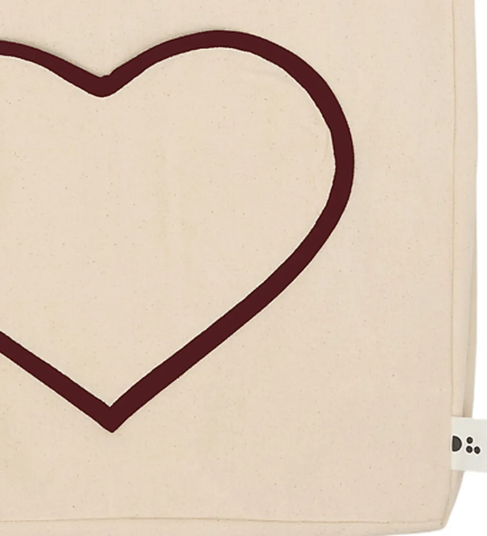 Design Letters Tasker*Mulepose - In My Heart - Natural /Syrrah Burgundy