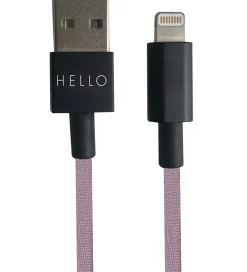 Design Letters Adaptere Og Opladere*Opladerkabel - iPhone - USB-A/Lightning - Lavende
