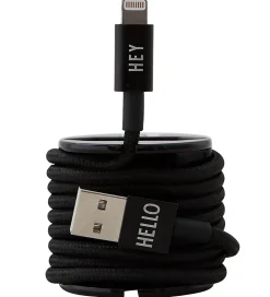 Adaptere Og Opladere-Design Letters Opladerkabel - iPhone - USB-A/Lightning - Sort