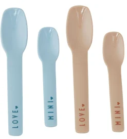 Design Letters Babyskeer*Skeer - 4-pak - Mini Favourite - Blå/Beige