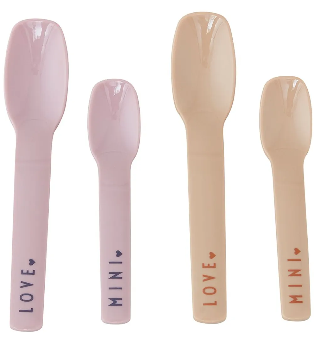 Babyskeer-Design Letters Skeer - 4-pak - Mini Favourite - Lavendel/Beige