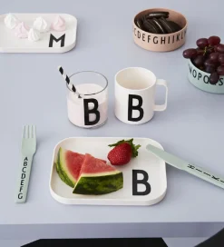 Skåle-Design Letters Skål - 3-pak - Rosa/Hvid/Grå m. Bogstaver