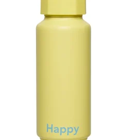 Design Letters Termoflasker*Termoflaske - 500 ml - Happy - Gul