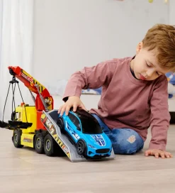 Biler, Tog Og Køretøjer-Dickie Toys Lastbil - Giant Tow/Ford Mustang - Lys/Lyd
