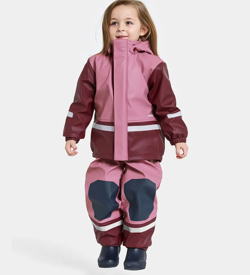 Regntøj-Didriksons Didrikson Regntøj m. Fleece - Boardman - PU - Heather Pink