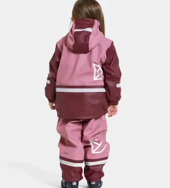 Regntøj-Didriksons Didrikson Regntøj m. Fleece - Boardman - PU - Heather Pink