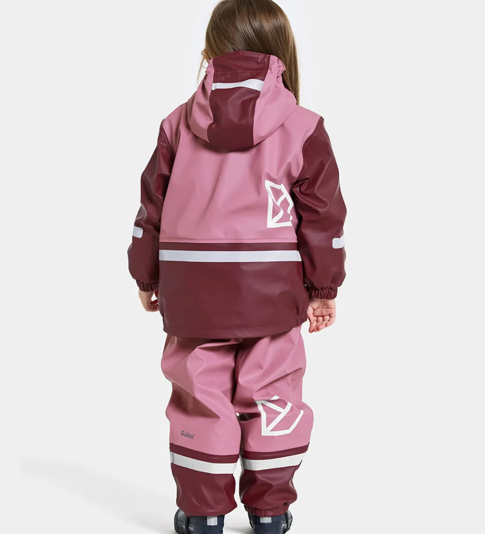Regntøj-Didriksons Didrikson Regntøj m. Fleece - Boardman - PU - Heather Pink
