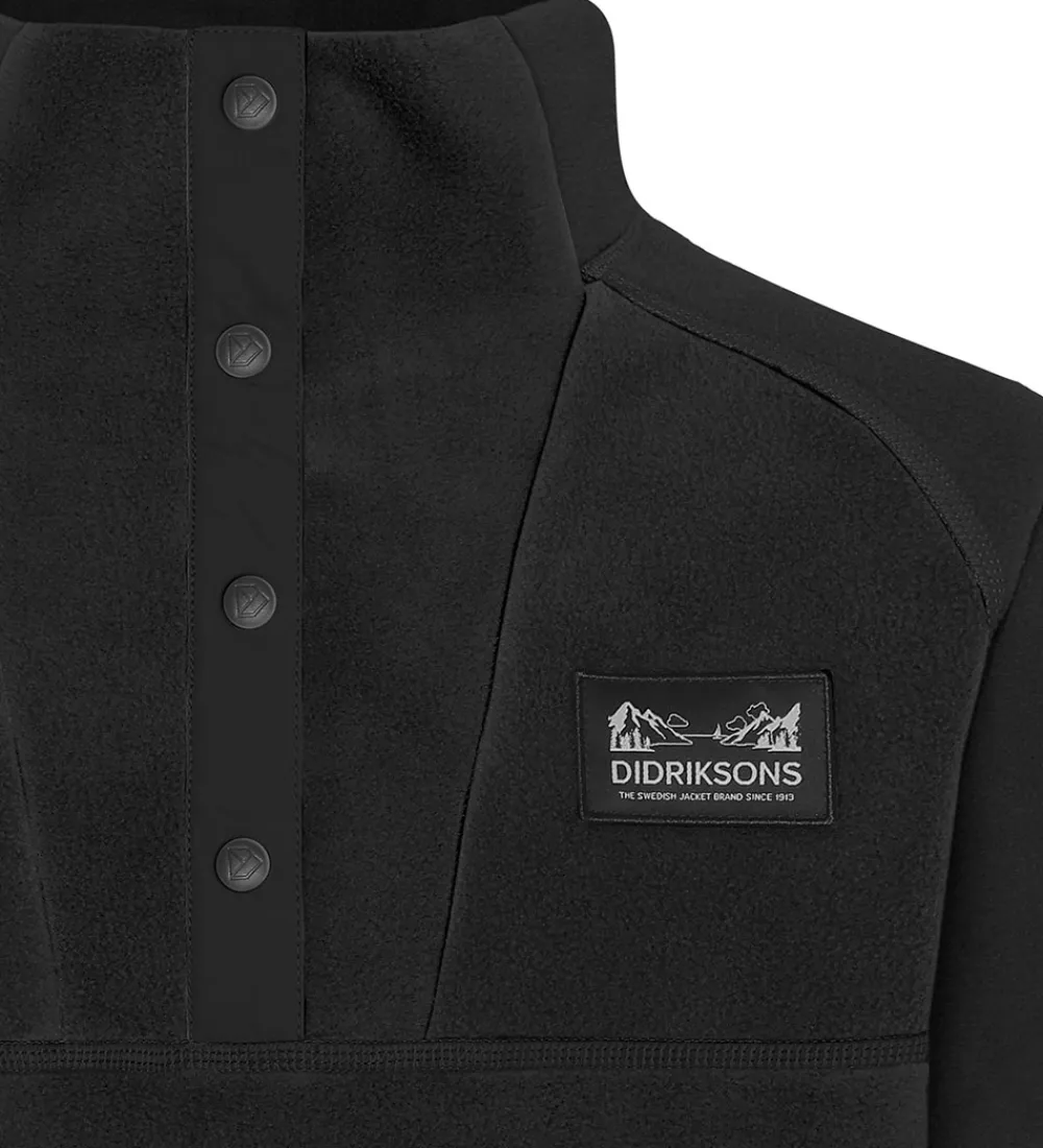 Didriksons Fleece*Fleecetrøje - Yokto - Sort