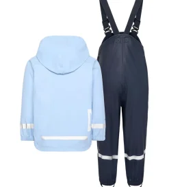 Didriksons Regntøj*Regntøj m. Seler - PU - Slaskeman - Light Sea Blue