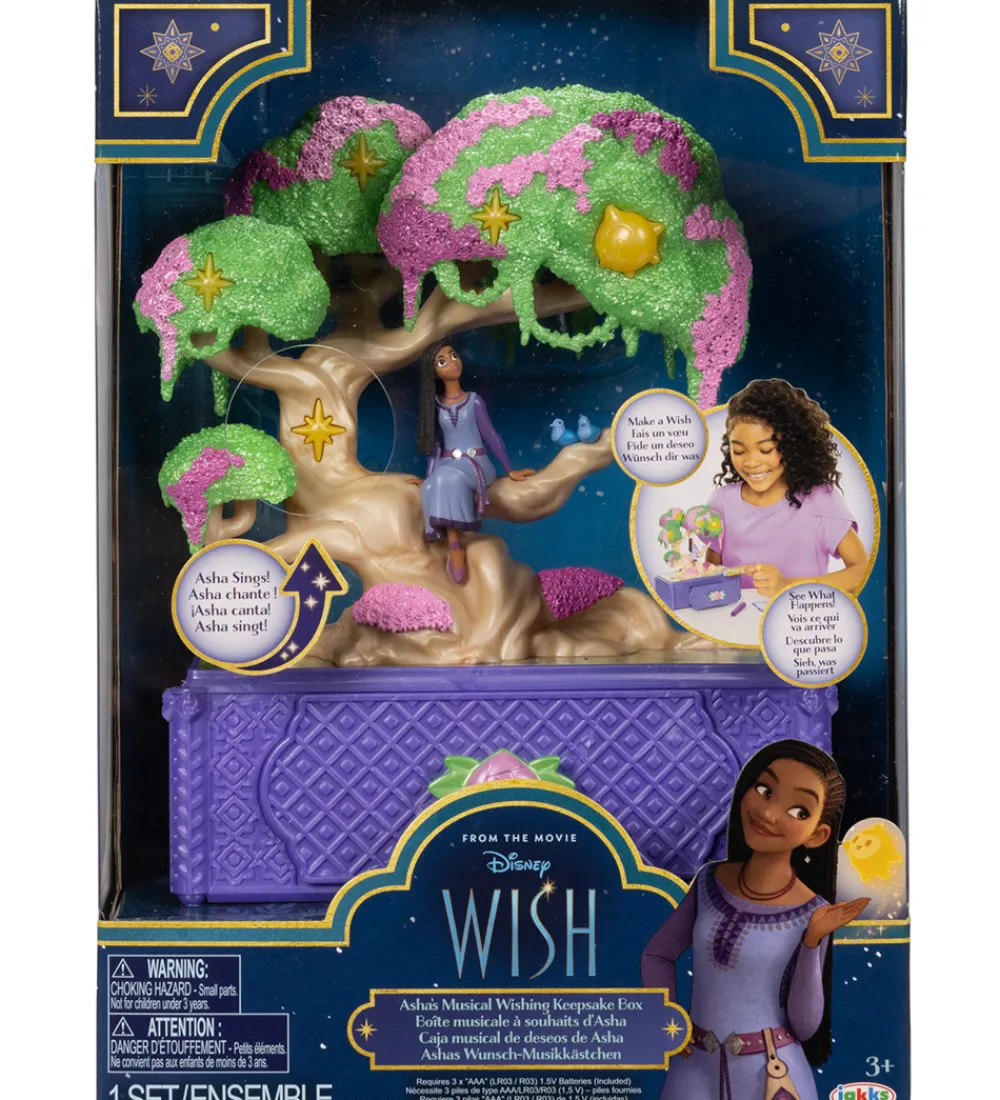 Disney Wish Smykkeskrin*Ønskeskrin m. Lys/Lyd - Ashas Ønsketræ