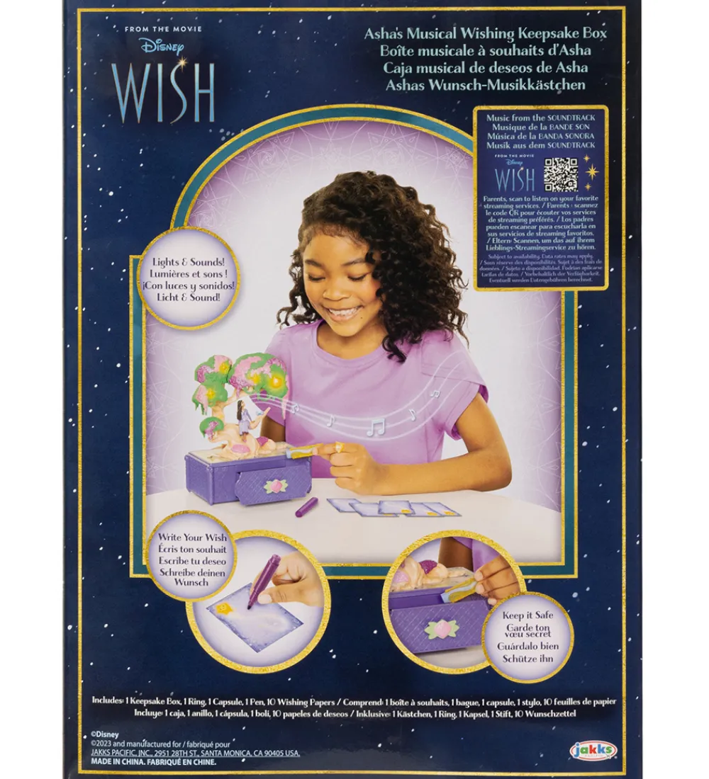 Disney Wish Smykkeskrin*Ønskeskrin m. Lys/Lyd - Ashas Ønsketræ