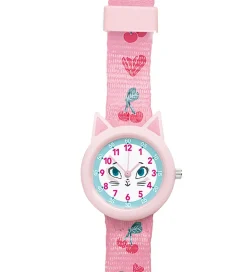 Ure-Djeco Armbåndsur - Pink m. Kat