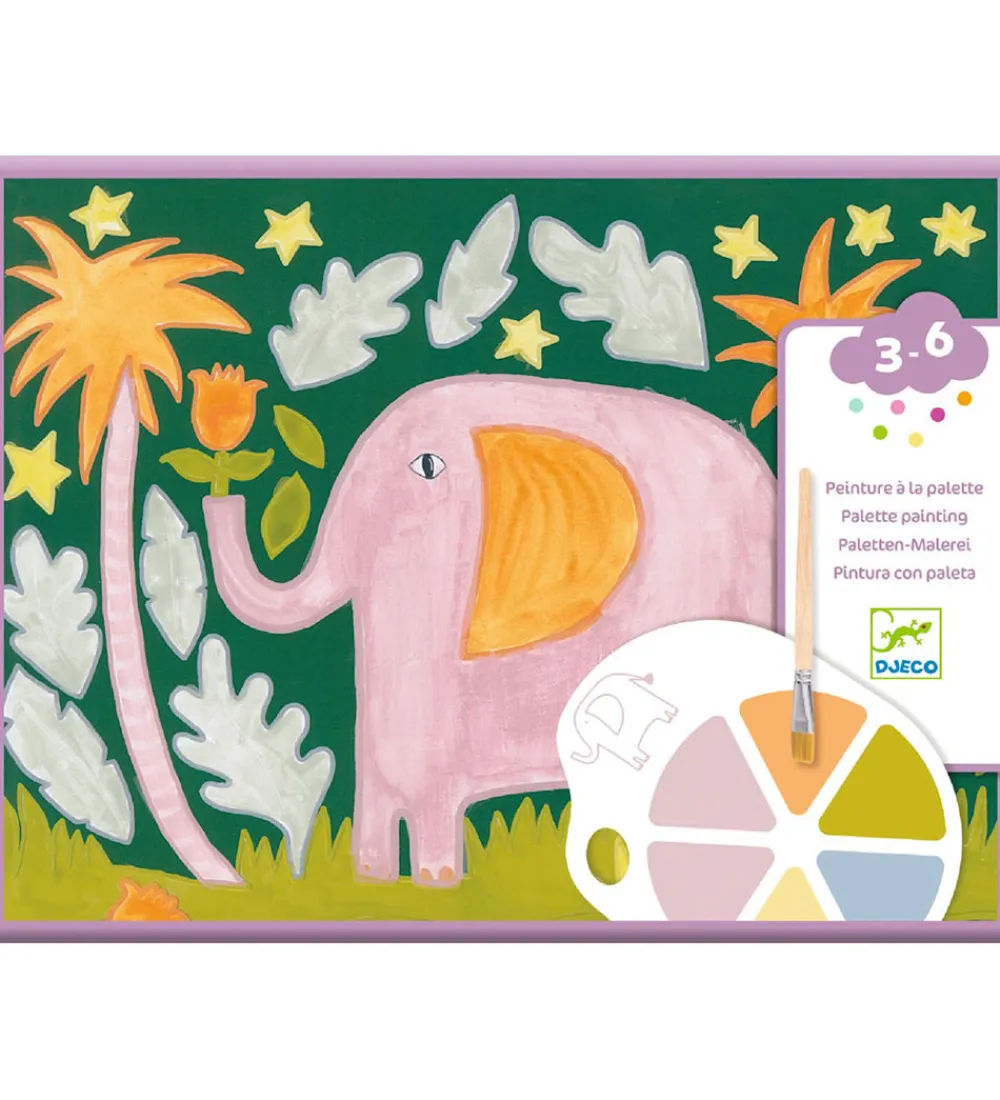 Djeco Skriveredskaber*Farvesæt - Palette Painting - Wild Ones