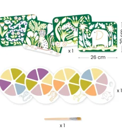 Djeco Skriveredskaber*Farvesæt - Palette Painting - Wild Ones