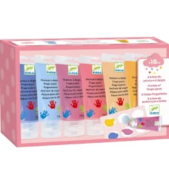 Maling-Djeco Fingermaling - 6 stk. - Pastelfarver