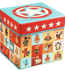 Djeco Bokse Og Kasser*Opbevaringskasse - 25x25x25 cm - Stjerner