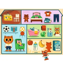 Puslespil-Djeco Puslespil - Puzzlo House - 22 Brikker