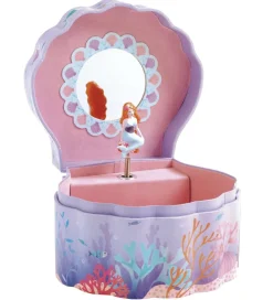 Djeco Smykkeskrin*Smykkeskrin m. Musik - 14,5x8,5x13,5 cm - Enchanted Mermai