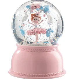 Djeco Snekugler|Natlamper*Snekugle m. Lys - 14 cm - Rosa m. Ballerina