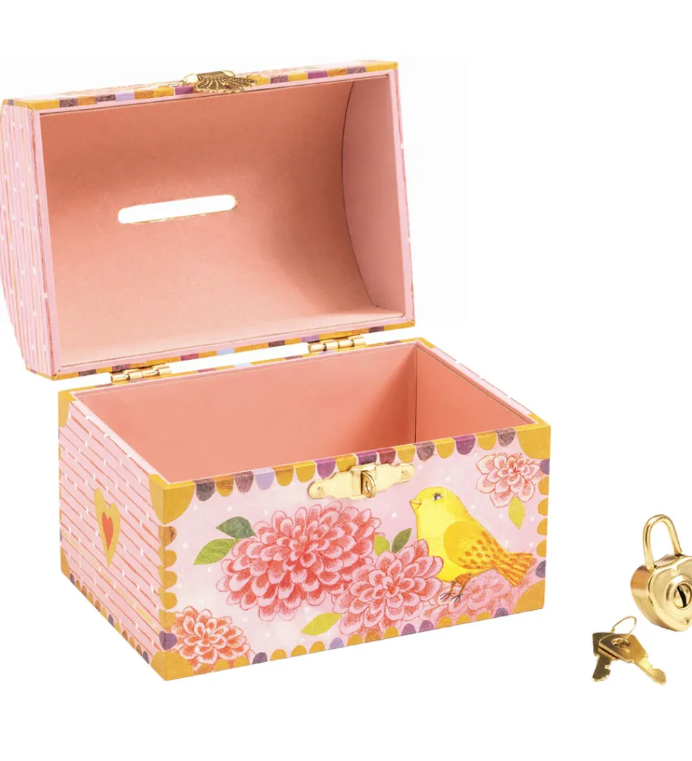Sparegrise-Djeco Sparebøsse - 10x12 cm - Fugle