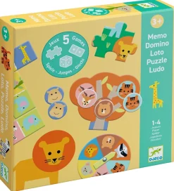 Djeco Spil*Spil - 5-i-1 - Wild Animals