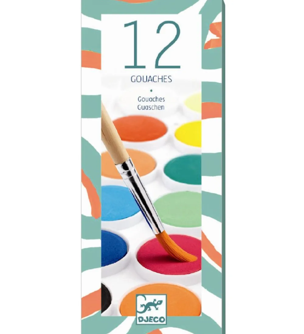 Djeco Maling*Vandfarver - 12 Farver