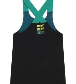 DKNY Gymnastiktøj*Træningstop - Petroleumsblå/Sort