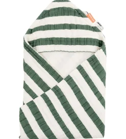 Babyhåndklæde- Og Poncho|Håndklæder-Done by Deer Babyhåndklæde - 70x70 cm - Stripes Green