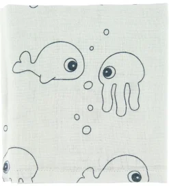 Babysvøb-Done by Deer Babysvøb - 120x120 - 2 stk - Sea Friends - Blå