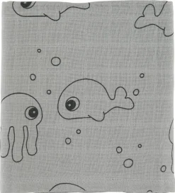 Babysvøb-Done by Deer Babysvøb - 120x120 - 2 stk - Sea Friends - Grå