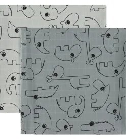 Sovetid|Babysvøb-Done by Deer Babysvøb - 120x120 cm - 2-pak - Contour Grey