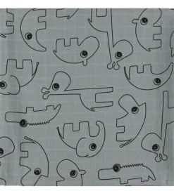 Sovetid|Babysvøb-Done by Deer Babysvøb - 120x120 cm - 2-pak - Contour Grey