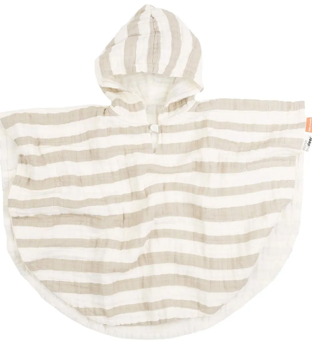 Done by Deer Babyhåndklæde- Og Poncho|Håndklæder*Badeponcho - 68x50 cm - Stripes Sand