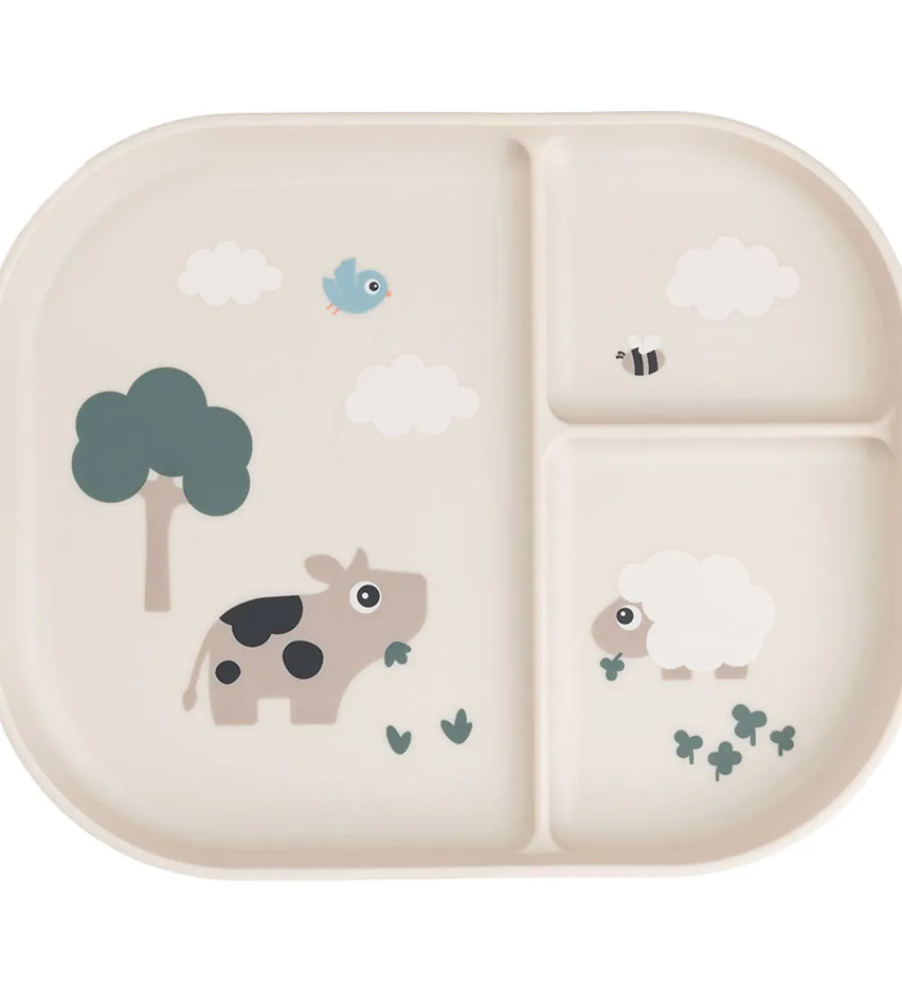 Done by Deer Tallerkener*Inddelt Tallerken - Tiny Farm - Powder