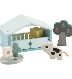 Done by Deer Babylegetøj*Legesæt - Træ - Dotti - Tiny Farm - Colour Mix