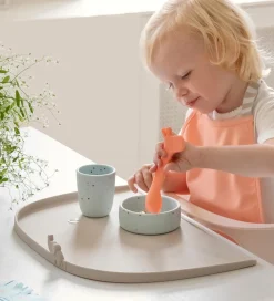 Børnebestik|Babyskeer-Done by Deer Skeer - Silikone - 2-pak - Lalee - Grøn