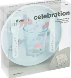 Done by Deer Spisesæt*Spisesæt - 4 Dele - Celebration Blue