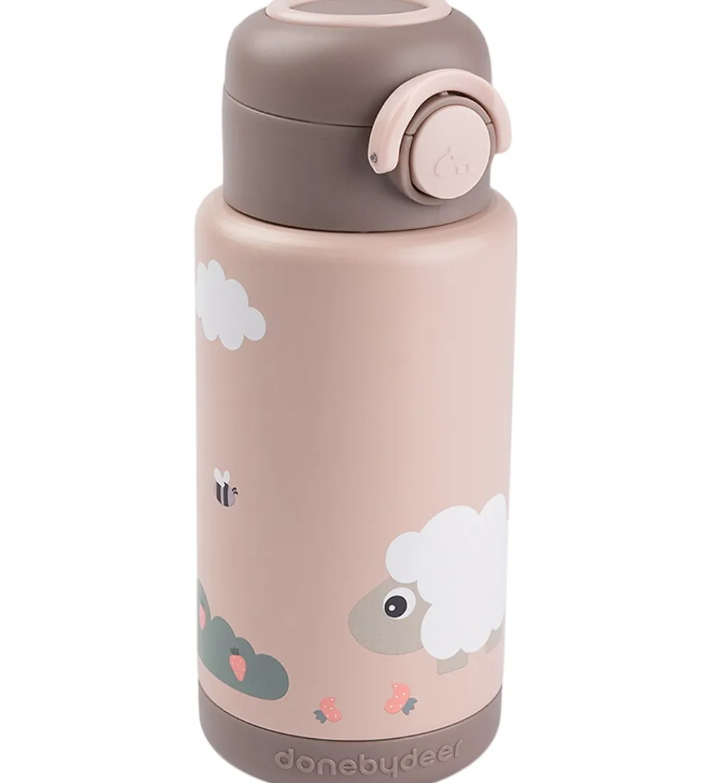 Done by Deer Termoflasker|Drikkedunke*Termoflaske - 340 ml - Tiny Farm - Pudder