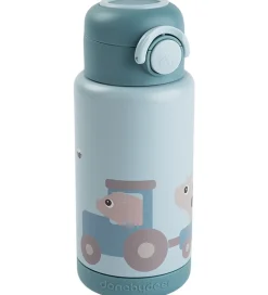 Termoflasker|Drikkedunke-Done by Deer Termoflaske - 340 ml - Tiny Farm - Blå
