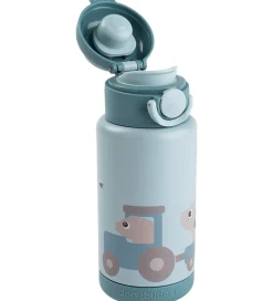 Termoflasker|Drikkedunke-Done by Deer Termoflaske - 340 ml - Tiny Farm - Blå